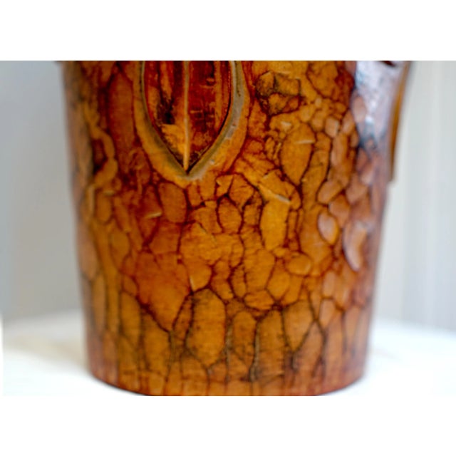 1990s Fine Terracotta Monumental Sculpted Casual Lamps of California, Glazed Finish For Sale - Image 9 of 9