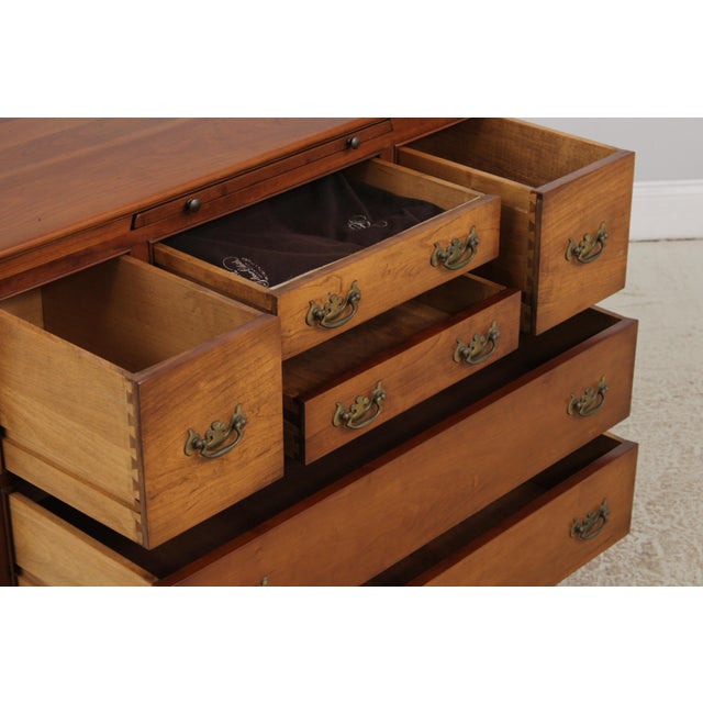 Wood Stickley Cherry 6 Drawer Server Cabinet For Sale - Image 7 of 16