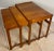 Brown Hans Wegner Style Midcentury Wooden Nesting Tables or Gigogne End Tables For Sale - Image 8 of 8