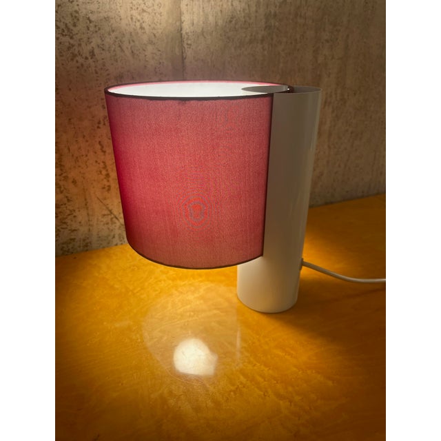 Maroon Fluette Desk Lamp attributed to Giuliana Gramigna for Quattrifolio, Italy, 1970s For Sale - Image 8 of 8