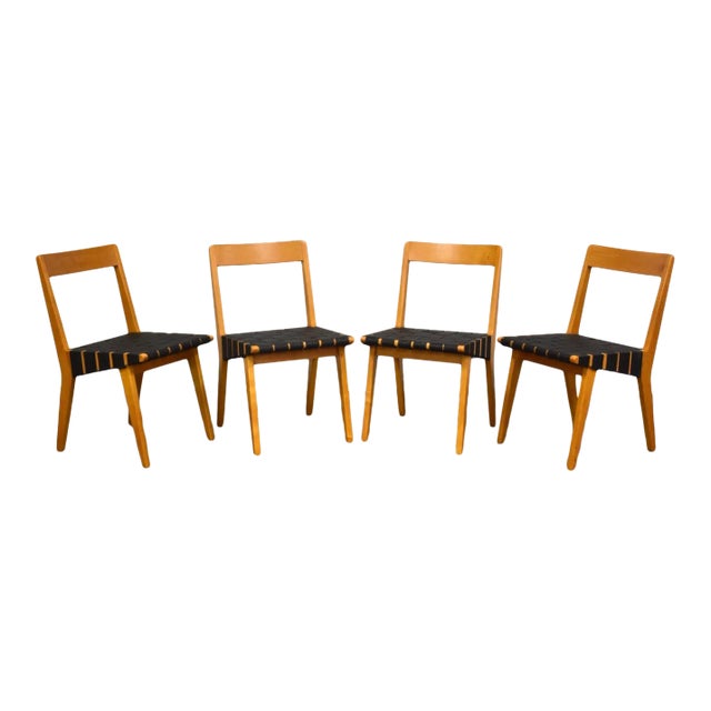 Early Jens Risom for Knoll Dining Chairs -- Set of 4 For Sale