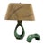 Mid 20th Century Mid Century Modern Green Ceramic Teardrop Table Lamp For Sale