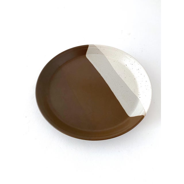 Mid 20th Century Vintage Mikasa Ben Seibel Designed Stoneware Pottery Plates - Set of 4 For Sale - Image 5 of 13