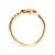 Early 21st Century 10K Yellow Gold 1/10 Cttw Diamond Palm Tree Statement Ring (H-I Color, I1-I2 Clarity) - Ring Size 6 For Sale - Image 5 of 7