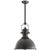 Chapman & Myers for Visual Comfort Signature Country Industrial Large Pendant in Bronze with Bronze Shade For Sale