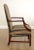 1980s 1980s Chippendale Style Mahogany Custom Upholstered Library Arm Chair For Sale - Image 5 of 13