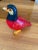 Sergio Bustamente (Mexican, Born 1949). Papier Mâché red, blue, green, and gold pheasant bird sculpture. Artist signature...