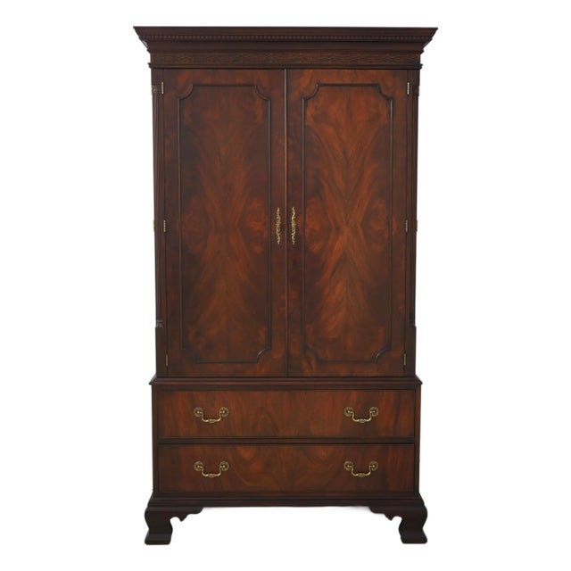 Henkel Harris Mahogany Tall Wardrobe Chifferobe Armoire For Sale