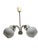 Postmodern Brass and Glass Chandelier, Poland, 1970s For Sale - Image 3 of 18