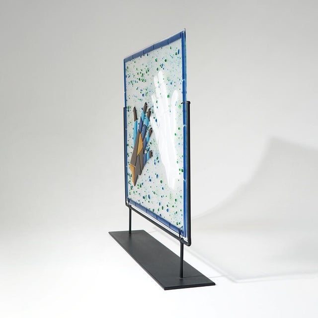 Glass Fusion Work by Mario Rossello for Studio Casarini Savona, 1990s For Sale - Image 6 of 15