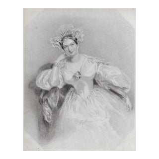 Antique Marguerite Countess of Blessington Portrait Engraving For Sale