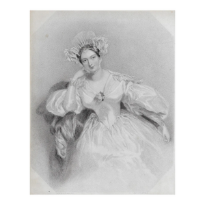 Antique Marguerite Countess of Blessington Portrait Engraving