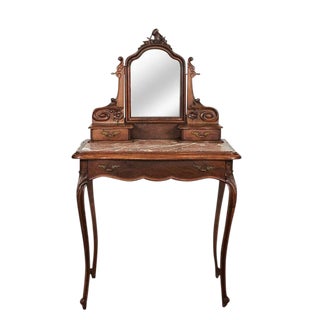 19th Century Louis XV Style Marble Top Vanity For Sale