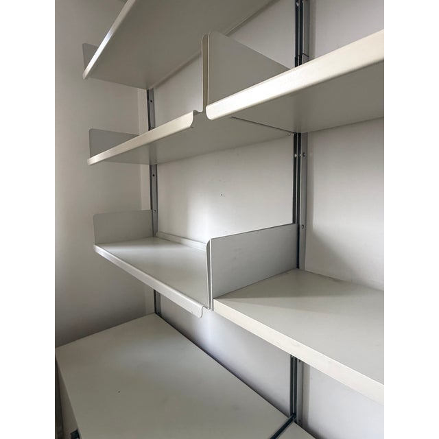Silver Bookshelf with 16 Shelves by Dieter Rams for Vitsoe, Germany, 1960s For Sale - Image 8 of 13