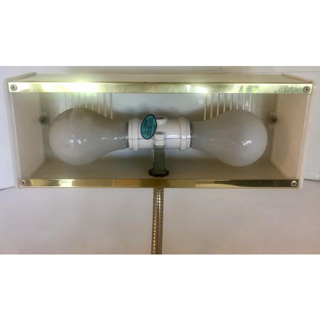 1970's Gold & White Desk Lamp For Sale - Image 10 of 12