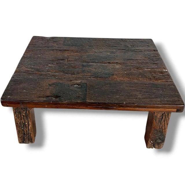 Rustic Driftwood Coffee Table For Sale - Image 4 of 10