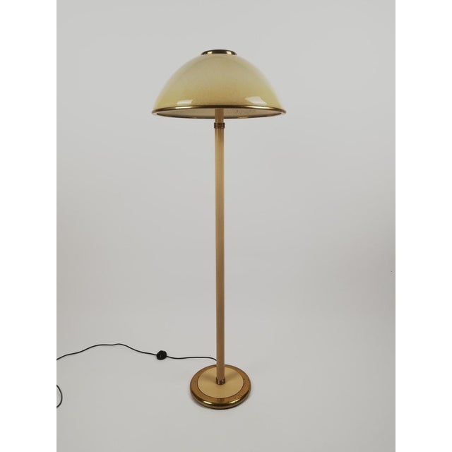 Italian Floor Lamp in Brass and Artistic Murano Glass attributed to F. Fabbian, 1970s For Sale - Image 17 of 18