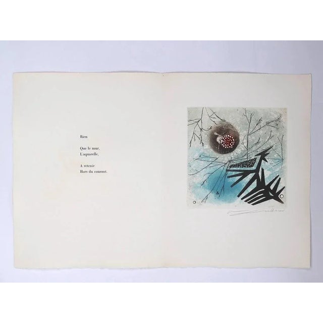 L'Aquarelle is an excellent Contemporary artwork realized by Renée Lubarow (b.1923) in 1978. Original colored etching on...