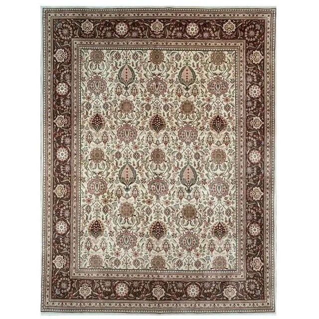 Handwoven Tabriz Style Area Rug 7’8″ X 9’8″ For Sale - Image 12 of 12