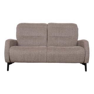 Cumuly 4711 Two-Seater Grey Taupe Sofa in Fabric from Himolla For Sale