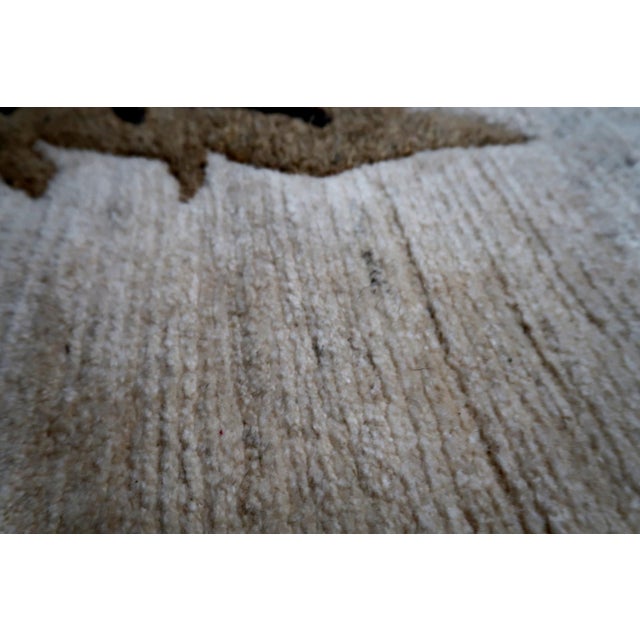 1960s 1960s, Vintage Tibetan Art Deco Khaden Rug 3' X 6.8' For Sale - Image 5 of 15