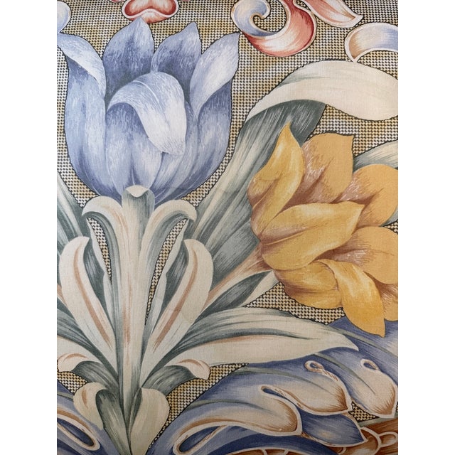 Donghia Traditional Upholstered Wooden Bench From 90's For Sale - Image 10 of 10