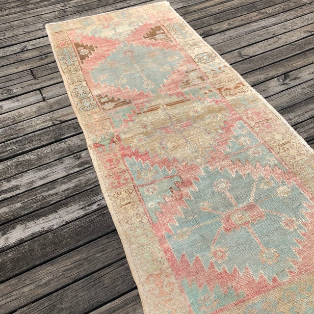 Woven approximately 90 years ago in Avanos, Turkey, this vintage runner is a true testament to Anatolian weaving...