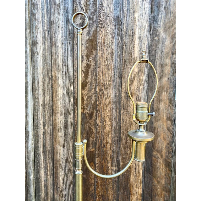 Mid-Century Brass Floor Lamp For Sale In San Francisco - Image 6 of 13