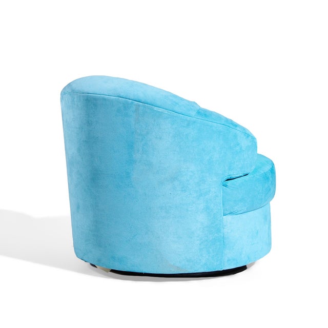 Directional Mid Century Swivel Lounge Chairs - Pair For Sale - Image 10 of 12