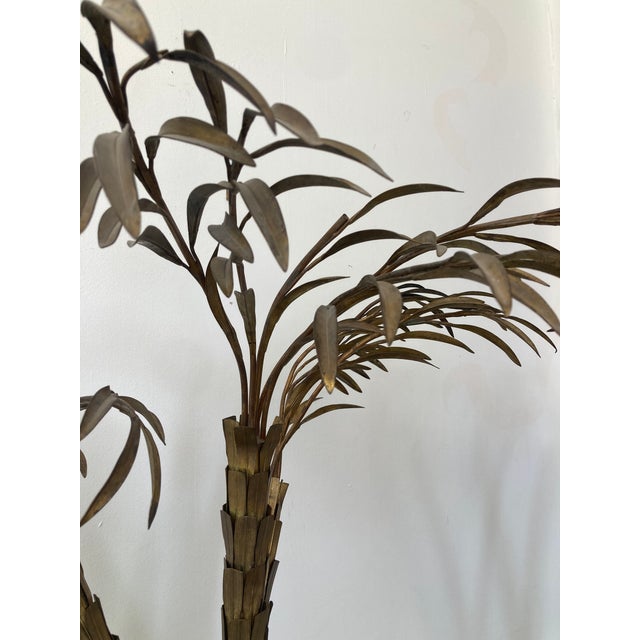 Jansen Gilt Bronze Palm Trees Life Size a Pair For Sale - Image 11 of 15