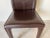 1980s 1980's Postmodern Italian Brown Leather Desk Chair by Arper For Sale - Image 5 of 11