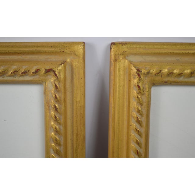 Fine Pair of Trowbridge Giltwood Frames W Floral Lithographs For Sale - Image 4 of 7