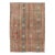 Colorful Vintage Hand Woven Turkish Flat-Weave Kilim Rug With Striped Geometric Design For Sale