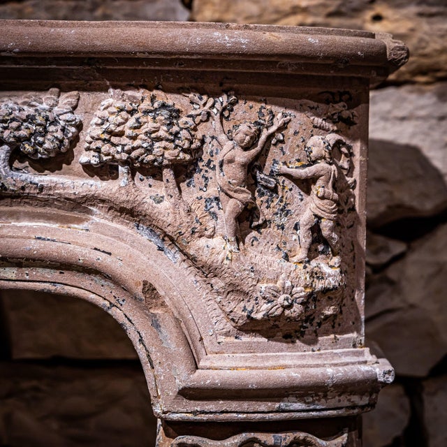 Baroque Fireplace Surround with Scenes from the Myth of Apollo and Daphne, Southwestern Germany, 18th Century For Sale - Image 9 of 13