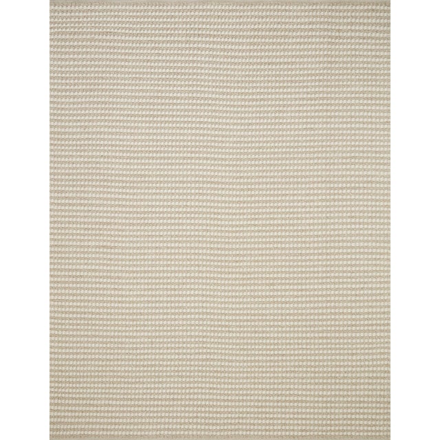 Amber Lewis x Loloi Ojai Ivory / Natural 18" x 18" Sample Rug For Sale