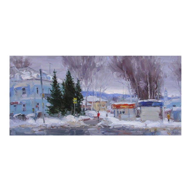 Yuriy Demiyanov, Le Dégel, 2017, Oil on Canvas For Sale