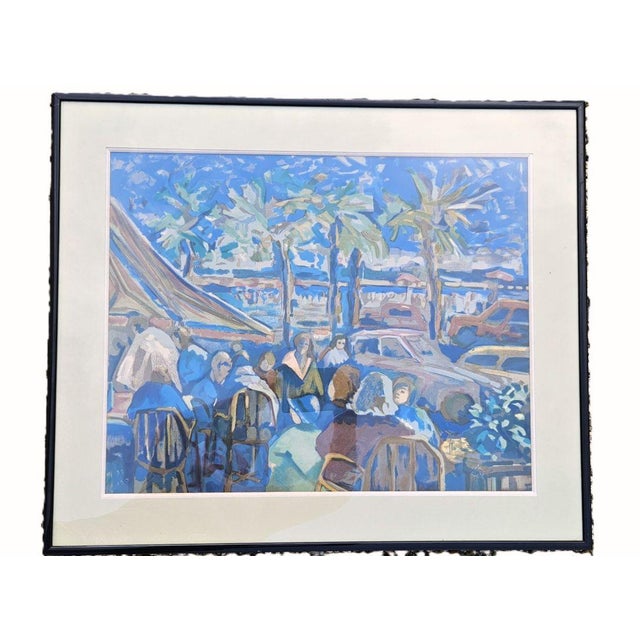 Robert Dago, Scenes of Life in Saint Martin, 1970s, Gouache For Sale - Image 8 of 8