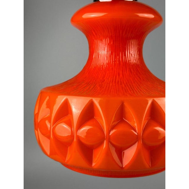 Orange Glass Pendant Lamp from Peill & Putzler, 1970s For Sale - Image 8 of 18