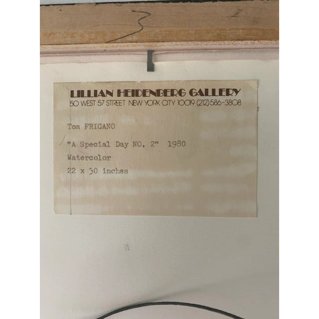 1980 "A Special Day #2" Painting by Tom Fricano For Sale - Image 10 of 11