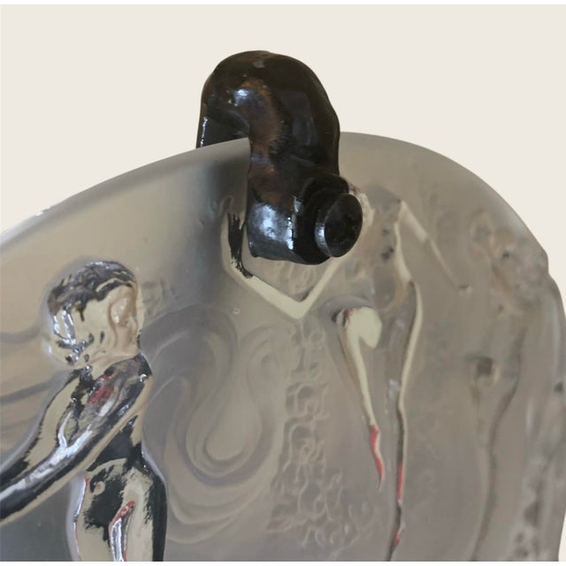 1980s Art Deco Frankart Nude Nymph With Consolidated Glass Moon Lamp by Sarsaparilla For Sale In Philadelphia - Image 6 of 6