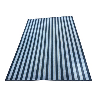 5ft 6in X 8ft 5in Karastan Cabo Del Sol Area Rug, Harbor Blue For Sale