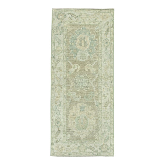 Turkish Oushak Rug 2'2" x 5' #19368 For Sale