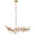 Mandeville Linear Chandelier in Antique Gold Leaf Designer: Julie Neill Canopy: 5.5" Round Mounting: Chain Shade Detail:...