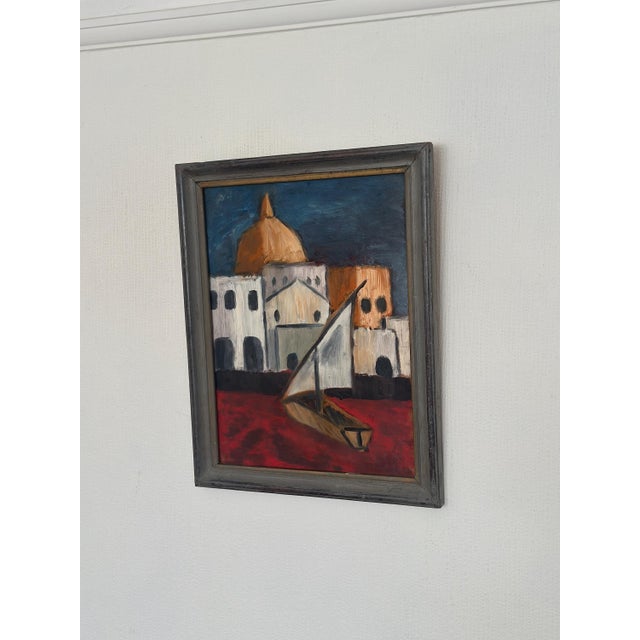 Malte Nyberg Tolf, Southern Motif, 1960s, Oil on Panel, Framed For Sale - Image 10 of 14