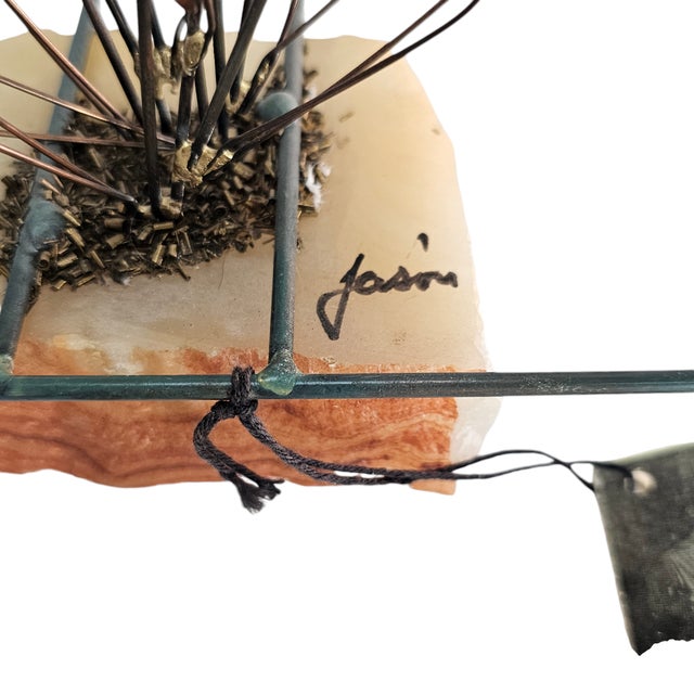 Mario Jason Sculpture Fish in Aquarium Onyx Rare Signed 8” W/ Tag For Sale - Image 9 of 12