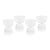 Leighton Glass Compote Bowls, Set of 4 For Sale - Image 4 of 4