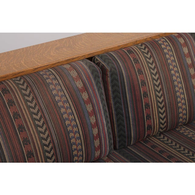 Brown Stickley Mission Oak Prairie Sofa For Sale - Image 8 of 18