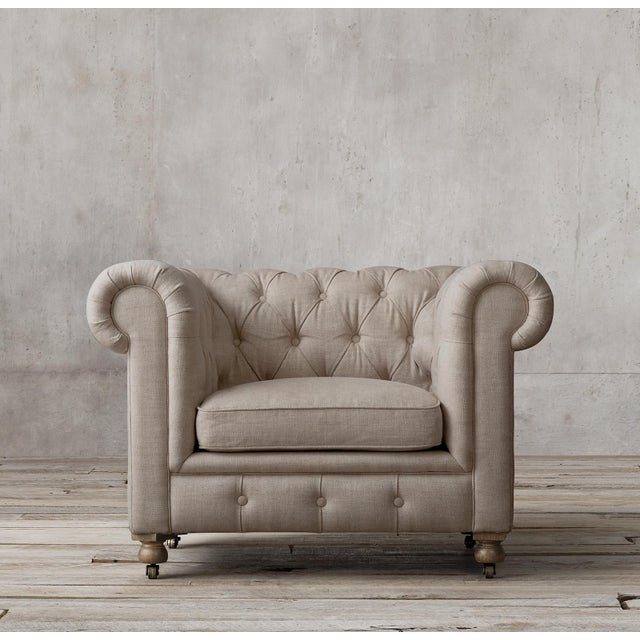 Modern Kensington Upholstered Chair For Sale - Image 3 of 6
