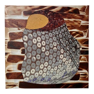 "Bar Brown" by Michael DesRosiers Abstract Mixed-Media on MDF Panel (2025) For Sale