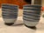 Mid-Century Modern Vintage Chinese Blue & White Porcelain Rice Grain Bowls Set of 12 For Sale - Image 3 of 16